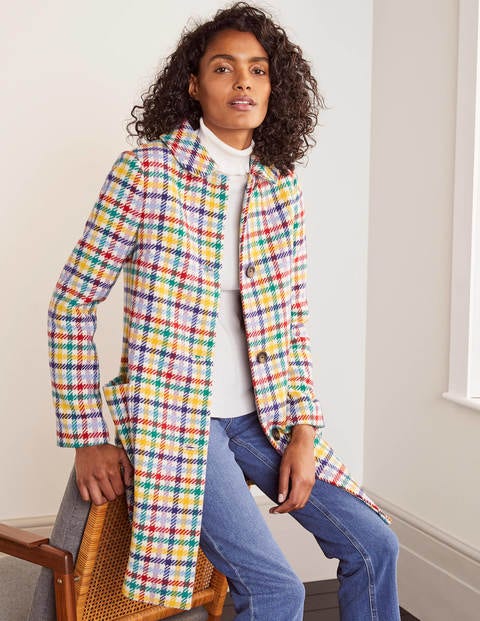 Clifford Coat - Rainbow check Clifford Coat - Rainbow check