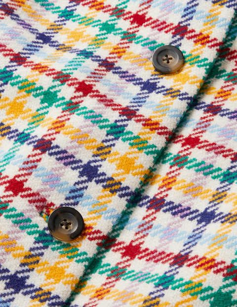 Clifford Coat - Rainbow check Clifford Coat - Rainbow check