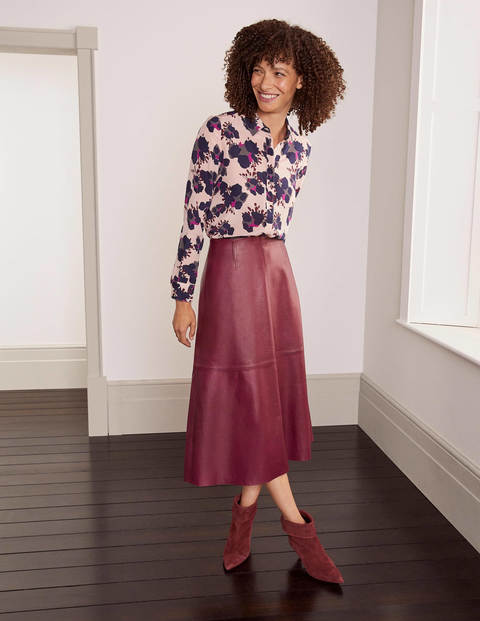 The Silk Shirt - Milkshake, Wild Floret Large The Silk Shirt - Milkshake, Wild Floret Large