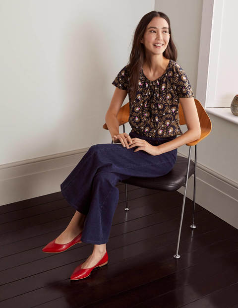 Florence Top - French Navy, Wild Bramble Florence Top - French Navy, Wild Bramble