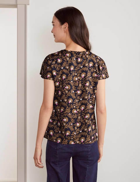Florence Top - French Navy, Wild Bramble Florence Top - French Navy, Wild Bramble