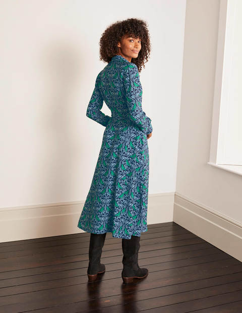 Otillie Shirt Dress - Navy Frosted Blue, Love Finch Otillie Shirt Dress - Navy Frosted Blue, Love Finch