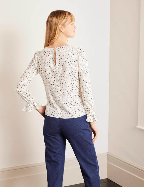 Top Francesca - Ivoire, pois Top Francesca - Ivoire, pois