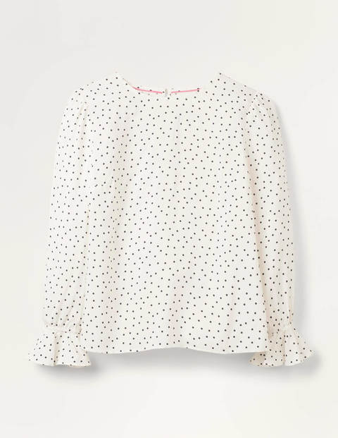 Top Francesca - Ivoire, pois Top Francesca - Ivoire, pois