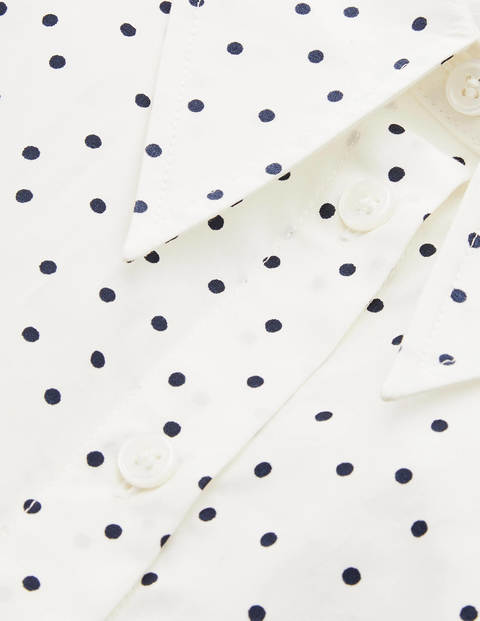 Tori Hemd - Naturweiß, Polka-Tupfen Tori Hemd - Naturweiß, Polka-Tupfen