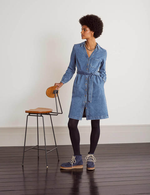 boden denim shirt dress