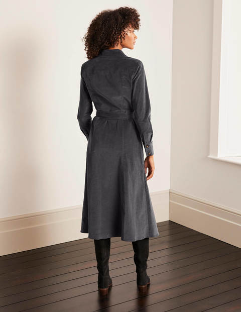 Judith Cord-Hemdblusenkleid - Graphitgrau Judith Cord-Hemdblusenkleid - Graphitgrau