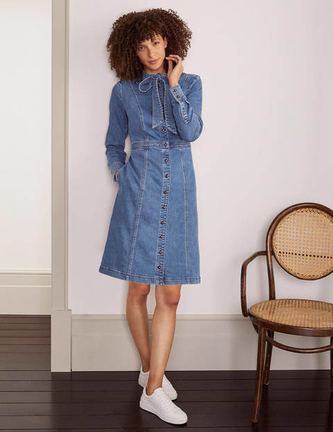 boden denim shirt dress