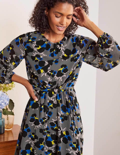 Dorothy Dress - Pewter, Wild Floret Dorothy Dress - Pewter, Wild Floret