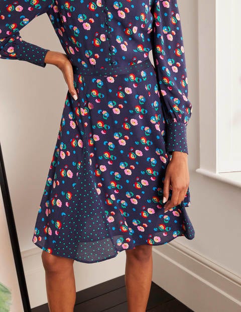 Christina Dress - Navy, Billowy Peony Christina Dress - Navy, Billowy Peony