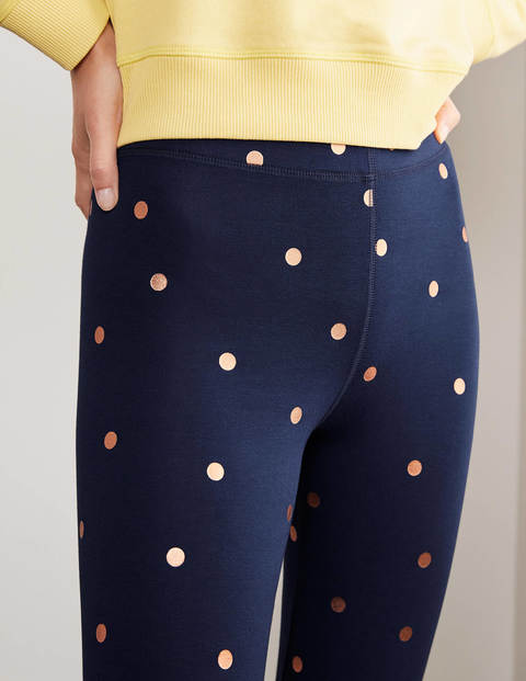 Favourite Leggings - Navy and Gold, Polka Dot Favourite Leggings - Navy and Gold, Polka Dot