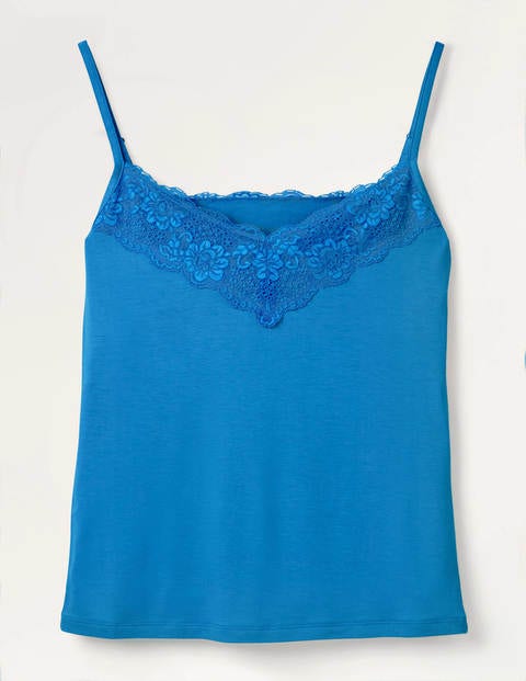 Lace Cami - Lomond Blue Lace Cami - Lomond Blue