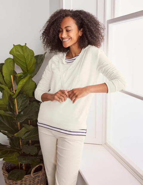 Jersey Lounge Hoodie - Ivory Jersey Lounge Hoodie - Ivory