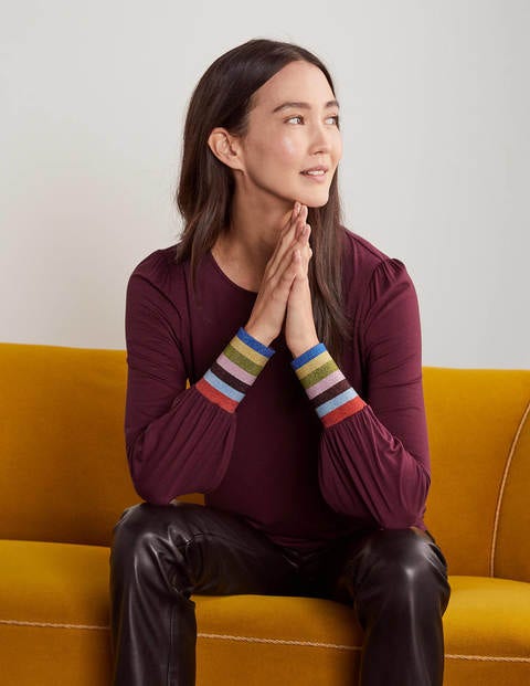 Olivia Jersey Top - Ruby Ring Olivia Jersey Top - Ruby Ring