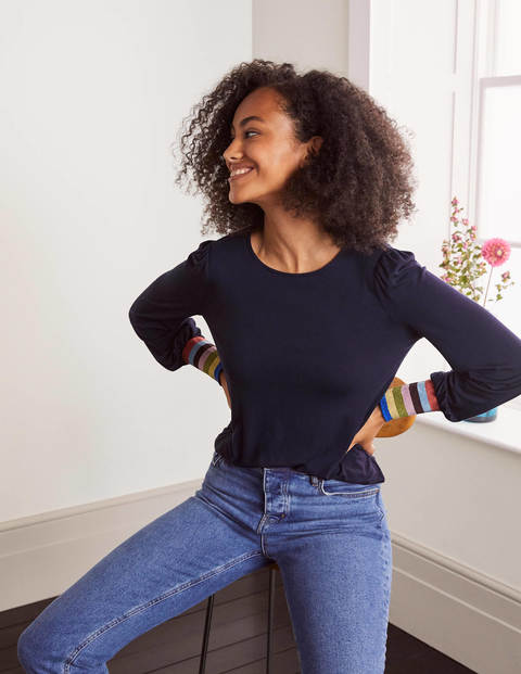 Olivia Jersey Top - Navy Olivia Jersey Top - Navy