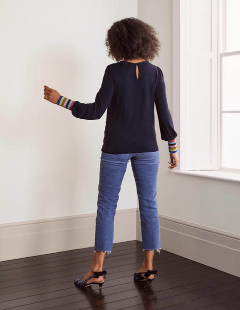 Olivia Jersey Top - Navy Olivia Jersey Top - Navy