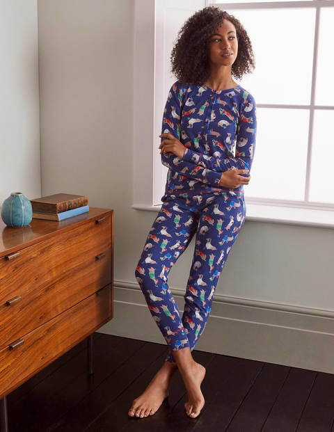 Alba Jersey Pajama Top - Starboard, Jolly Dogs Alba Jersey Pajama Top - Starboard, Jolly Dogs