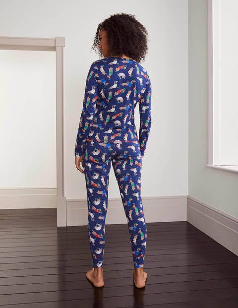 Alba Jersey Pajama Top - Starboard, Jolly Dogs Alba Jersey Pajama Top - Starboard, Jolly Dogs