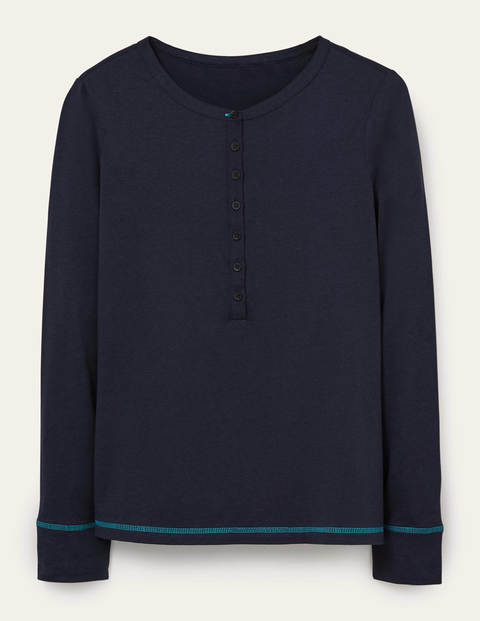 Alba Jersey Pyjama Top - Navy Alba Jersey Pyjama Top - Navy