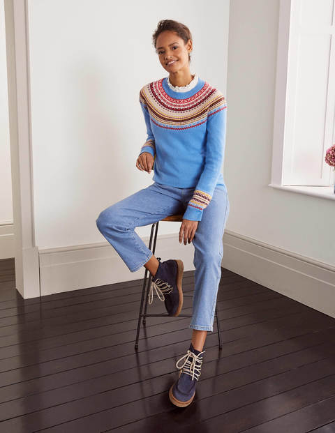 Aberdeen Fair Isle Jumper - Linseed Aberdeen Fair Isle Jumper - Linseed