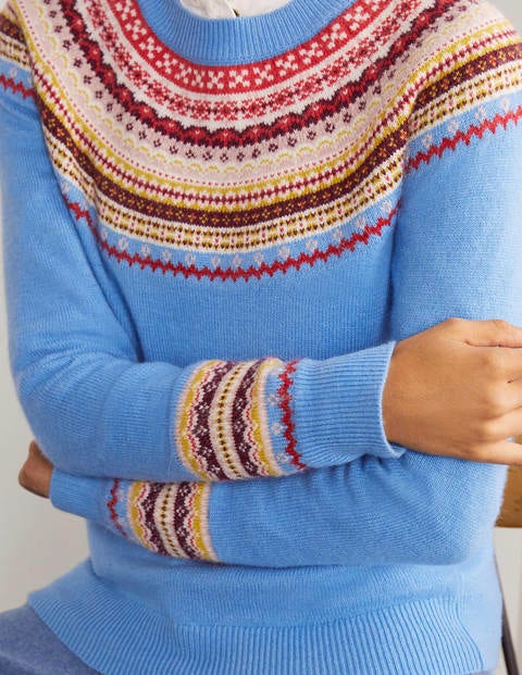 Aberdeen Fair Isle Jumper - Linseed Aberdeen Fair Isle Jumper - Linseed