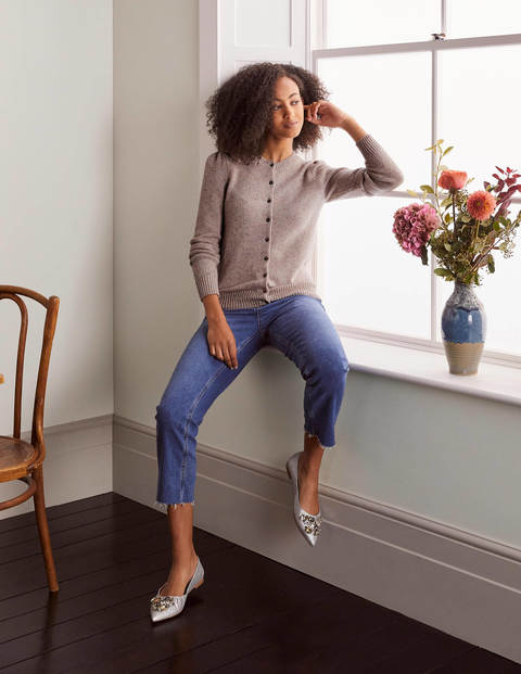 Beaufort Cashmere Cardigan - Chinchilla Nep Beaufort Cashmere Cardigan - Chinchilla Nep