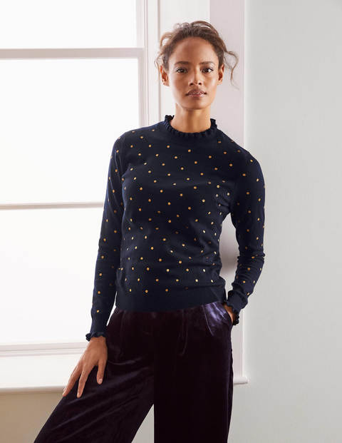 navy glitter jumper
