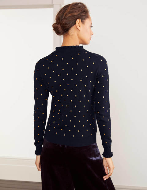 Lara Sparkle Jumper - Navy, Gold Spot Lara Sparkle Jumper - Navy, Gold Spot