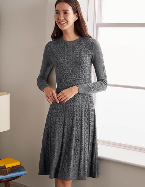 grey knitted dress uk