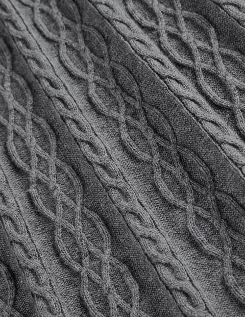 Erica Cable Knitted Dress - Grey Melange Erica Cable Knitted Dress - Grey Melange