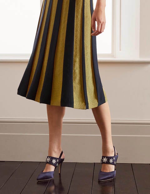 Martha Sparkle Knitted Dress - Navy and Gold Martha Sparkle Knitted Dress - Navy and Gold