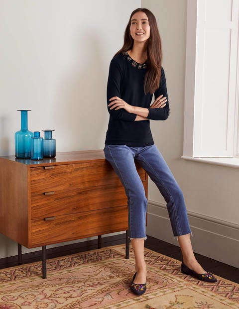 Pull Howe à ornements - Navy Pull Howe à ornements - Navy