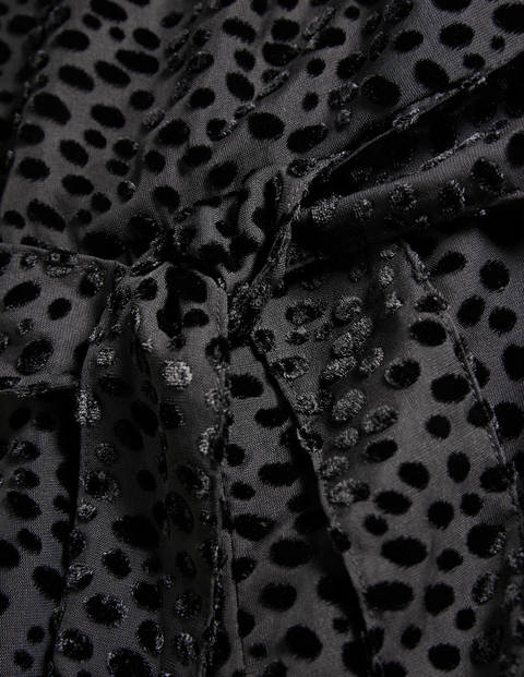 Devore Palazzo Jumpsuit - Black, Dalmatian Spot Devore Palazzo Jumpsuit - Black, Dalmatian Spot