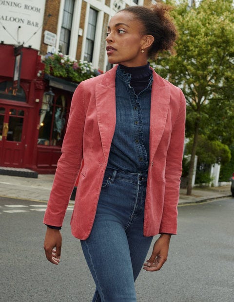 Davies Cord Blazer - Dusty Rose Davies Cord Blazer - Dusty Rose