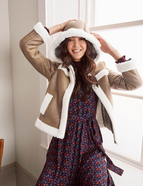 Veste Thurso en sherpa - Camel Veste Thurso en sherpa - Camel