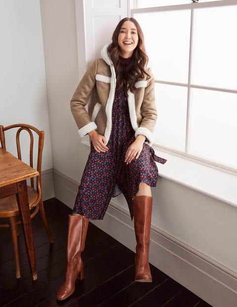 Veste Thurso en sherpa - Camel Veste Thurso en sherpa - Camel
