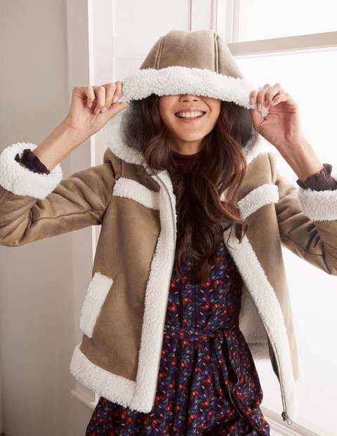 Veste Thurso en sherpa - Camel Veste Thurso en sherpa - Camel