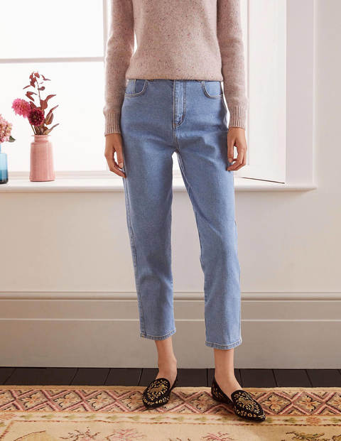 Barrel Leg Jeans - Light Vintage Denim