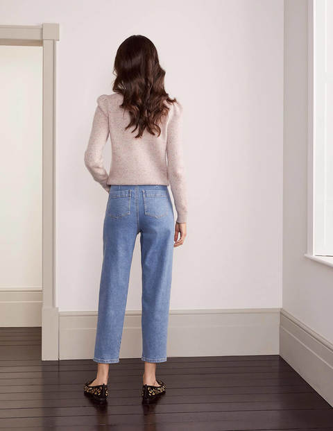 Barrel Leg Jeans - Light Vintage Denim