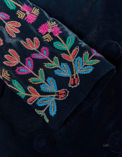 Altheda Bestickter Mantel - Navy Altheda Bestickter Mantel - Navy