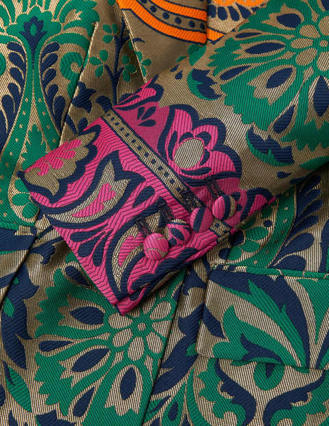 Romaine Jacquard-Blazer - Gold, Dekadenter Garten Romaine Jacquard-Blazer - Gold, Dekadenter Garten