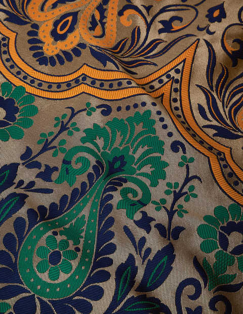 Romaine Jacquard-Midirock - Gold, Dekadenter Garten Romaine Jacquard-Midirock - Gold, Dekadenter Garten