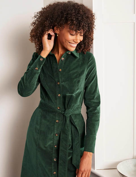 Judith Cord Shirt Dress - Palm Leaf Judith Cord Shirt Dress - Palm Leaf