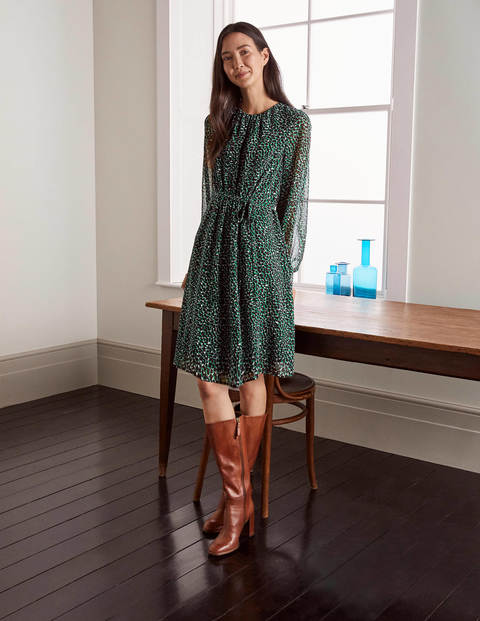 Dorothy Dress - Wild Meadow, Black, Abstract Dorothy Dress - Wild Meadow, Black, Abstract