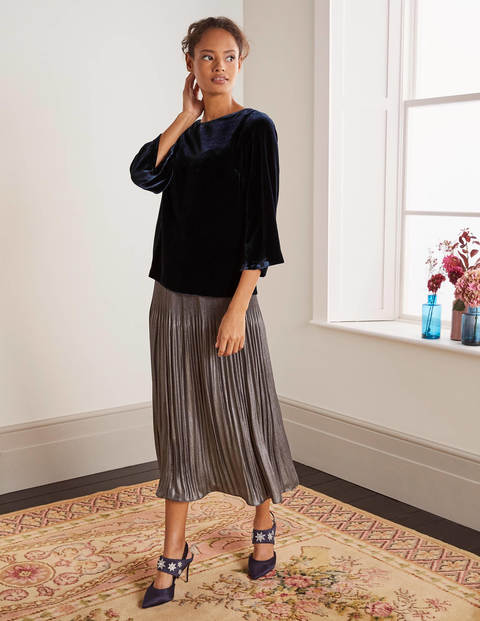 Kate Velvet Top - Navy Kate Velvet Top - Navy