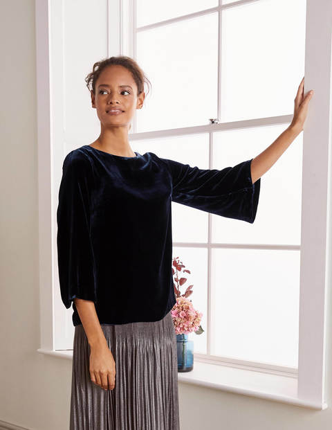 Kate Velvet Top - Navy Kate Velvet Top - Navy