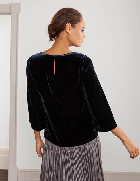 Kate Velvet Top - Navy Kate Velvet Top - Navy
