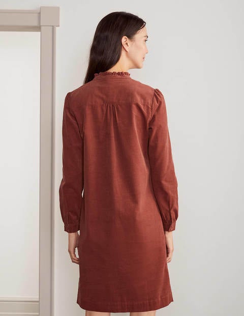 Cornelia Cord Dress - Red Oak Cornelia Cord Dress - Red Oak