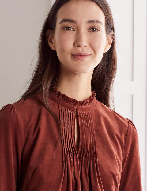 Cornelia Cord Dress - Red Oak Cornelia Cord Dress - Red Oak