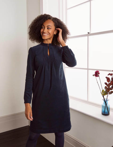Cornelia Cord Dress - Navy Cornelia Cord Dress - Navy